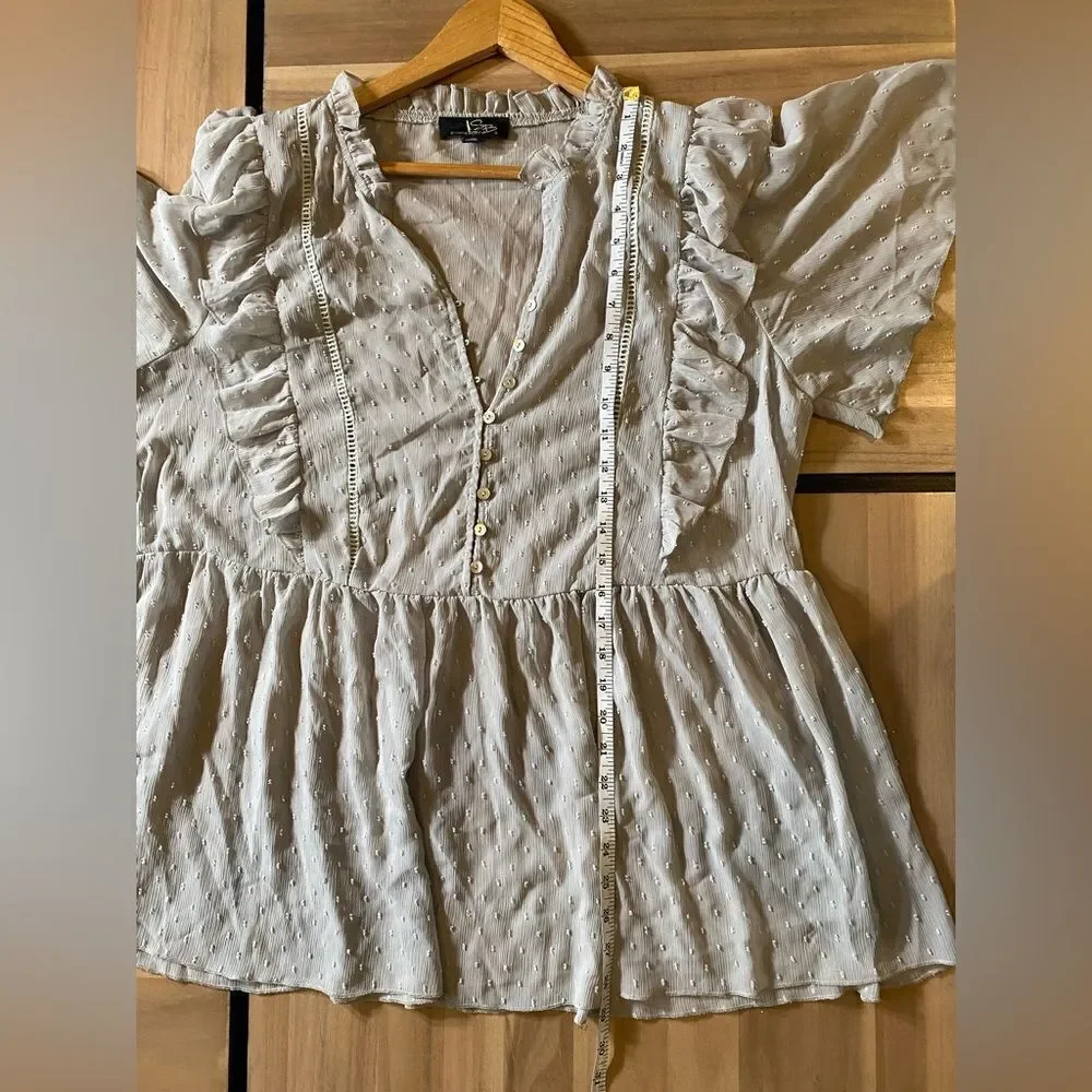 Sheer ruffle blouse - Picture 5 of 5